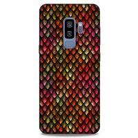 Samsung Galaxy S9 Plus Kılıf Dragons (8) Baskılı Kılıf Ejderha Deri Pembe