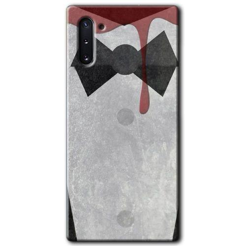 MRCİLETİSİM MRCİLETİSİM Samsung Galaxy Note 10 Kılıf HD Desen Baskılı Arka Kapak + Temperli Cam - Gentleman Blood