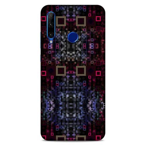 Lopard Huawei Honor 20 Lite Uyumlu Kılıf PiXel (18) Telefon Kılıfları Siyah Kırmızı