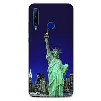Huawei Y6P Kılıf Dünya Mimarisi (23) Ultra Koruma Kılıfı Özgürlük Heykeli ABD