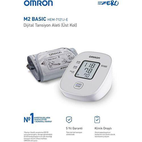 Omron M2 Basic HEM-7121J-E Üst Koldan Ölçer Dijital Tansiyon Aleti