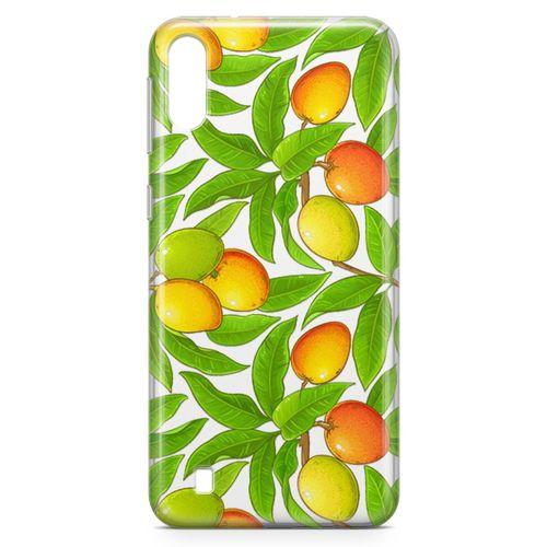 Samsung Galaxy M10 Kılıf Mango Çiçekleri Arka Kapak Koruma Desenli Full Koruyucu