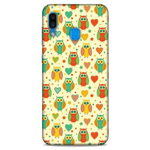 Baykuşlar (18) Desenli Silikon Kapak Telefon Kabı Samsung Galaxy A30 Kılıf