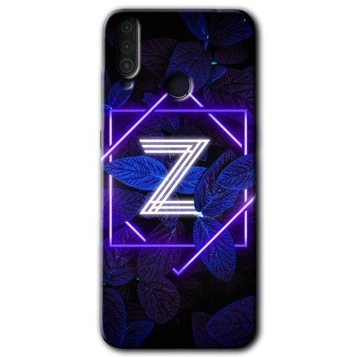 General Mobile GM 10 HD Baskılı Kılıf + 9D Tam Ekran Koruyucu - Dark Neon Yaprak Z Harfi