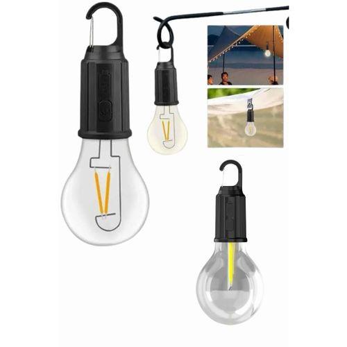 Askılı Kırılmaz Led Işık Kamp Bahçe Lambası Taşınabilir Led Ampul Şarjlı