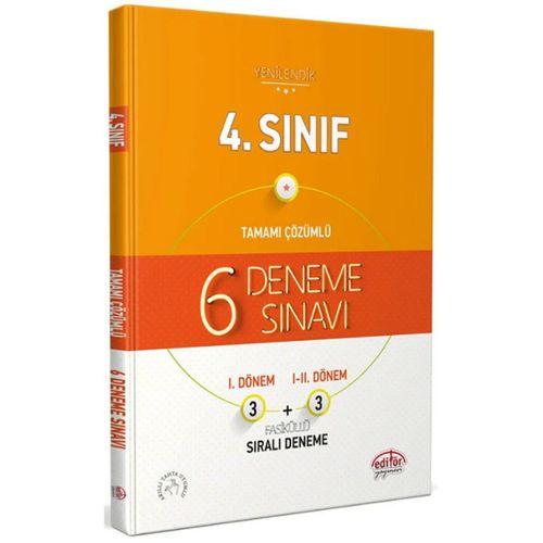 4. Sınıf 6 Fasiküllü Deneme Sınavı Editör Yayınları