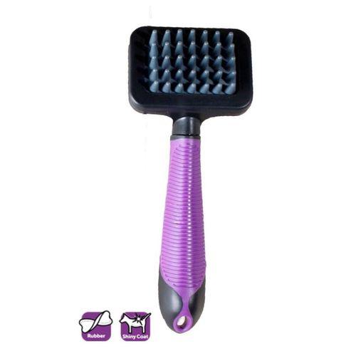 Karlıe Kedi Masaj Fırçası 8x7x4 Cm Mor-siyah