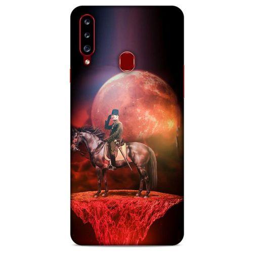 Samsung Galaxy A20s Kılıf Atatürk (49) Ultra Silikon Kılıf Uzay
