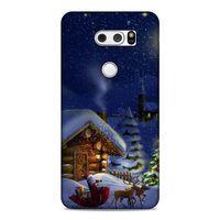 Lopard LG K50S Uyumlu Kılıf Gece'S (24) Darbe Emici Kılıf Kar Manzara