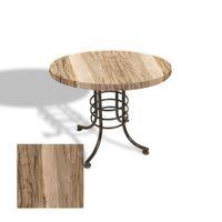 Dockers Buket Mega Laminat Yuvarlak Mutfak Masası Q110 - İndian Shesman