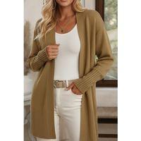 Kadın Uzun Kollu önü Açık Triko Hırka