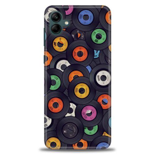 Samsung Galaxy A04 Kılıf HD Baskılı Kılıf - Plaklar + Tam Ekran Koruyucu