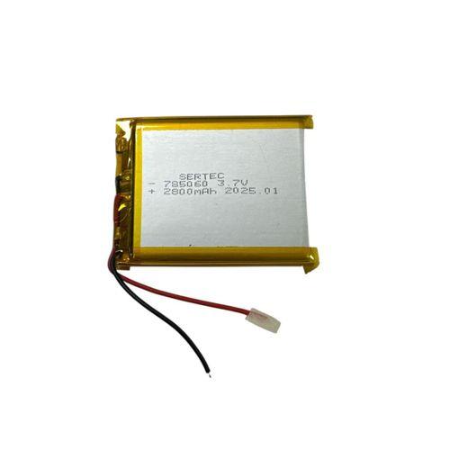 785060 3.7V 2800mAh Li-Polymer Pil Devreli/1.5A
