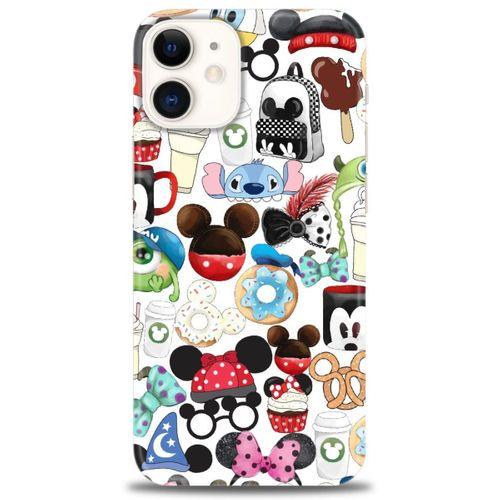 iPhone 12 Kılıf HD Baskılı Kılıf - Donut ve Dondurmalar + Tam Ekran Koruyucu