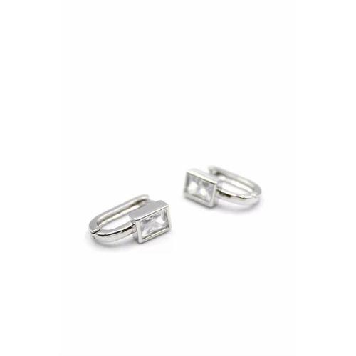 Taşlı Küpe - Gümüş