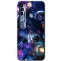 Tecno Spark 7 Pro Kılıf HD Desen Baskılı Arka Kapak - Gezegen Karışımı