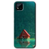 Realme C11 Kılıf HD Desen Baskılı Arka Kapak + Temperli Cam - House In Woods