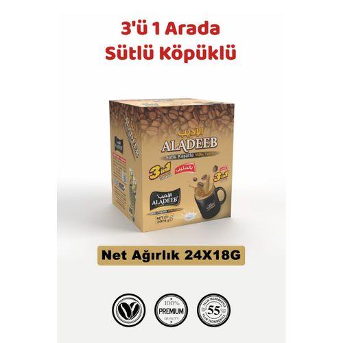 3’ü 1 Arada Sütlü Köpüklü Kahve – 18 g x 24 Adet (Fırsat Paketi)