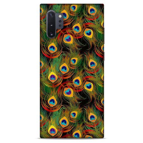 Samsung Galaxy Note 10 Plus Kılıf Desenli Özel Seri Tüyler (12) Koruyucu Silikon