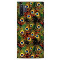 Samsung Galaxy Note 10 Plus Kılıf Desenli Özel Seri Tüyler (12) Koruyucu Silikon