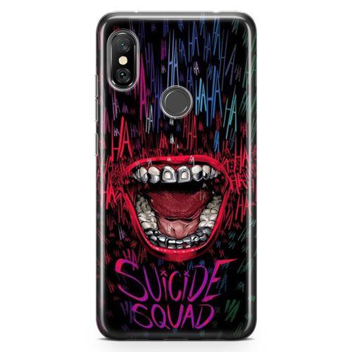 Xiaomi Redmi Note 6 Pro Kılıf Suicide Squad Arka Kapak Koruma Desenli Full Koruyucu