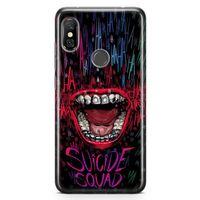Xiaomi Redmi Note 6 Pro Kılıf Suicide Squad Arka Kapak Koruma Desenli Full Koruyucu