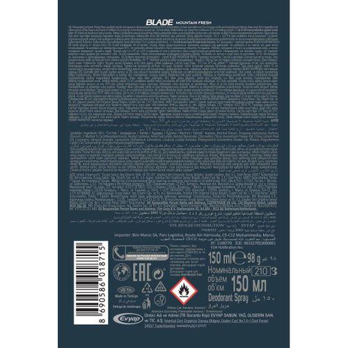 Mountain Fresh Erkek Deodorant 150ml Leke Bırakmaz