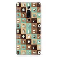 Xiaomi Redmi K20 Pro Kılıf Çay Kahve Makinesi Arka Kapak Koruma Desenli Full Koruyucu