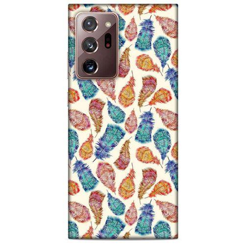 Samsung Galaxy Note 20 Ultra Kılıf Desenli Özel Seri Tüyler (36) Glitter Kılıf