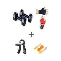 Ps Spor 1 Kg Dambıl Set 1kg 2 Adet Dambıl +body Eldiven Sayaçlı Ayarlanabilir El Yayı Ve Atlama İpi