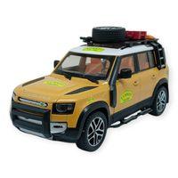 Model Araçlar - Metal Sesli Off-Road Araba 22 cm - Sarı