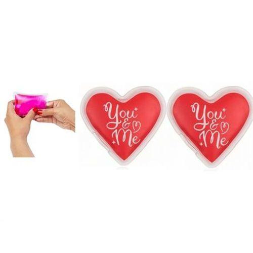 2 Adet Kalpli Mesajlı Cep Sobası,El Isıtıcı,Sıcak Su Torbası Pvc  9Cm