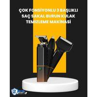 Usb-c Şarjlı 3 İn 1 Erkek Bakım Cihazı – Sessiz Motorlu Saç Ve Sakal Kesme Makinesi