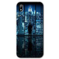 Huawei Y5 2019 Kılıf HD Desen Baskılı Arka Kapak - Şehir Manzarası + Kırılmaz Cam