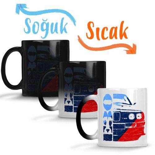 Bmw E30 M Style Sihirli Kupa Bardak Porselen