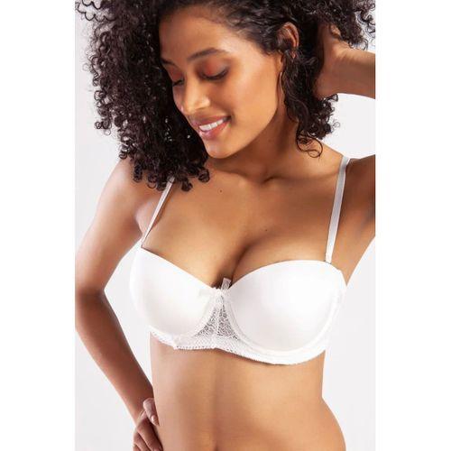 Gala Push-up Strapless Bra, Ekru Konforlu Ve Şık Sütyen, Strapless