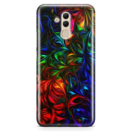 Huawei Mate 20 Lite Kılıf Fractal Art Arka Kapak Koruma Desenli Full Koruyucu