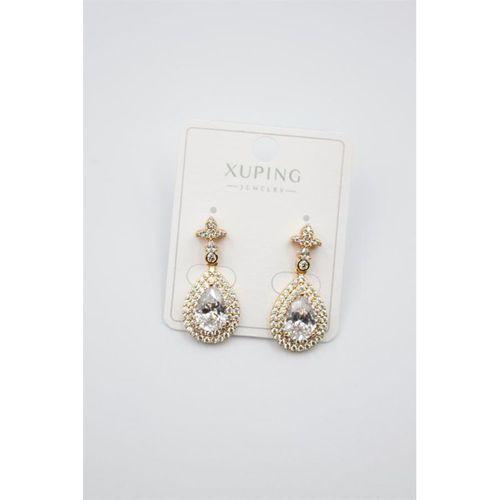 Taşlı Küpe - Beyaz