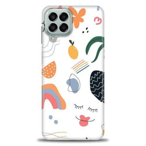 Samsung Galaxy M33 Kılıf HD Baskılı Kılıf - Drawing + Tam Ekran Koruyucu