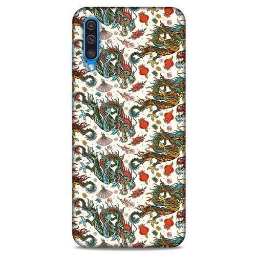 Samsung Galaxy A30s Kılıf Dragons (20) Koruyucu Kılıf Ejderha Japon