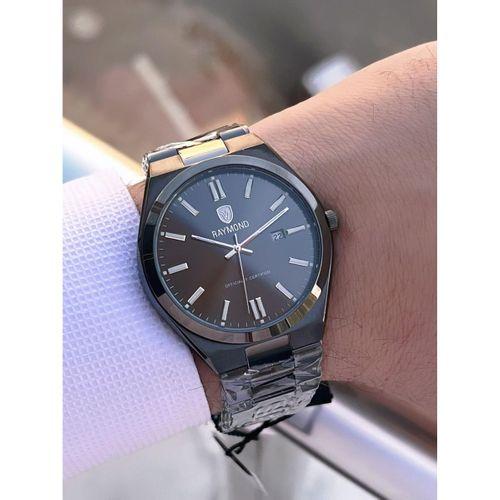 Raymond Nişan Ve Damatlara Özel Çelik Kordon 2 Yıl Garantili 5 Atm Erkek Kol Saati+Bileklik RMD.26