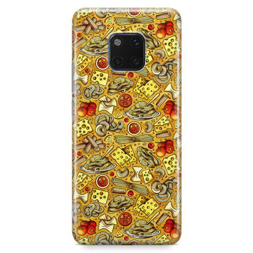 Huawei Mate 20 Pro Kılıf Peynirli Makarna Arka Kapak Koruma Desenli Full Koruyucu
