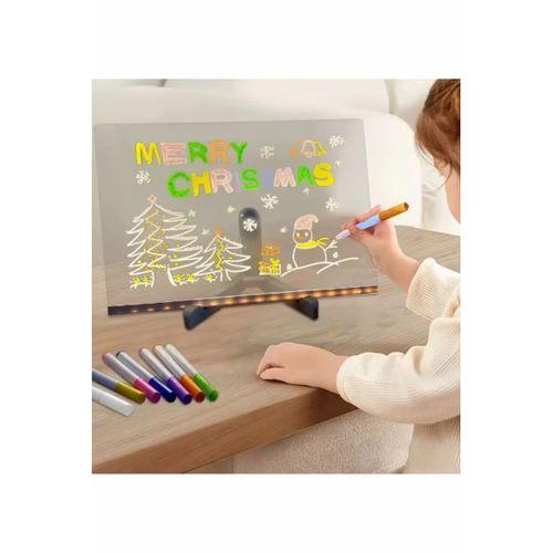 12 Inc Led Işıklı Çizim Tahtası Ayarlanabilir Stant Ve Kalemleri İle