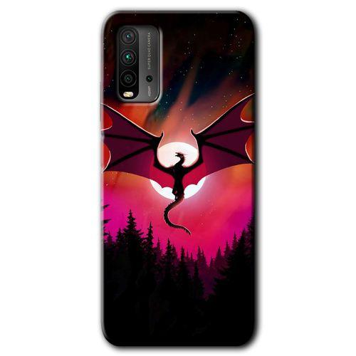 Xiaomi Redmi 9T Kılıf HD Desen Baskılı Arka Kapak - Dragon Night
