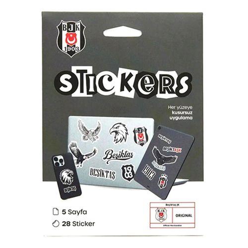 Beşiktaş Siyah Sticker Paketi 5 Sayfa Orijinal Lisanslı