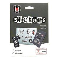 Beşiktaş Siyah Sticker Paketi 5 Sayfa Orijinal Lisanslı