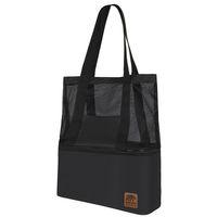 Kamp Ayısı® Thermo Bag - Sıcak/Soğuk Termal Korumalı Kamp, Piknik, Plaj Çantası 16+22 Lt Siyah