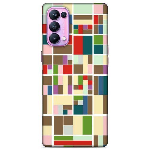 Lopard Oppo Reno 5 Pro 5G Uyumlu Kılıf Soyut Sanat (47) Baskılı Crystal Flex Kılıf