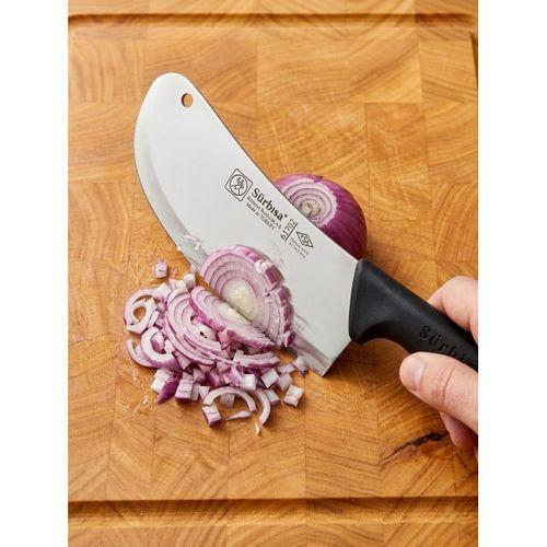 Sürmene Et Tavuk Kemik Soğan Doğrama Satırı 29 cm Keskin Çelik Uzman Mutfak Satır Sürbisa 61702