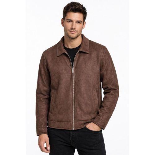 Erkek Siyah Regular Fit Mevsimlik Süet Spor Mont BGL-ST05013